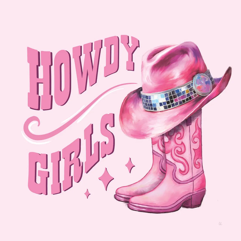 Howdy V by Sarah Adams. SKU 93243a. Archival Giclee Fine art print for wall decor.