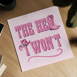 Howdy VI by Sarah Adams. Shown as a detailed flat fine art print, highlighting archival giclee quality. Available as an archival giclee rolled canvas, fine art paper, or poster print. SKU 93244a.