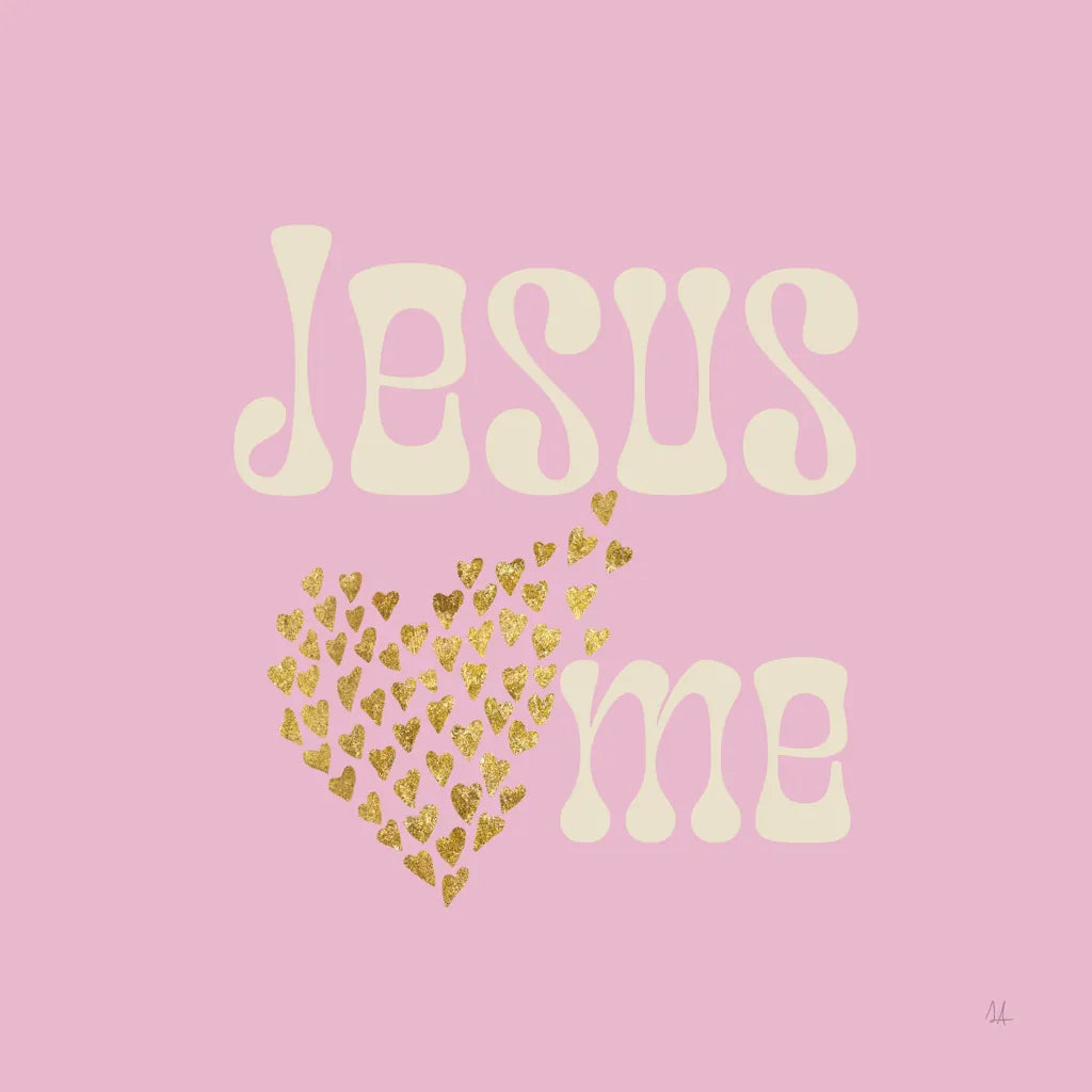 Jesus Loves Me by Sarah Adams. SKU 84076a. Archival Giclee Fine art print for wall decor.