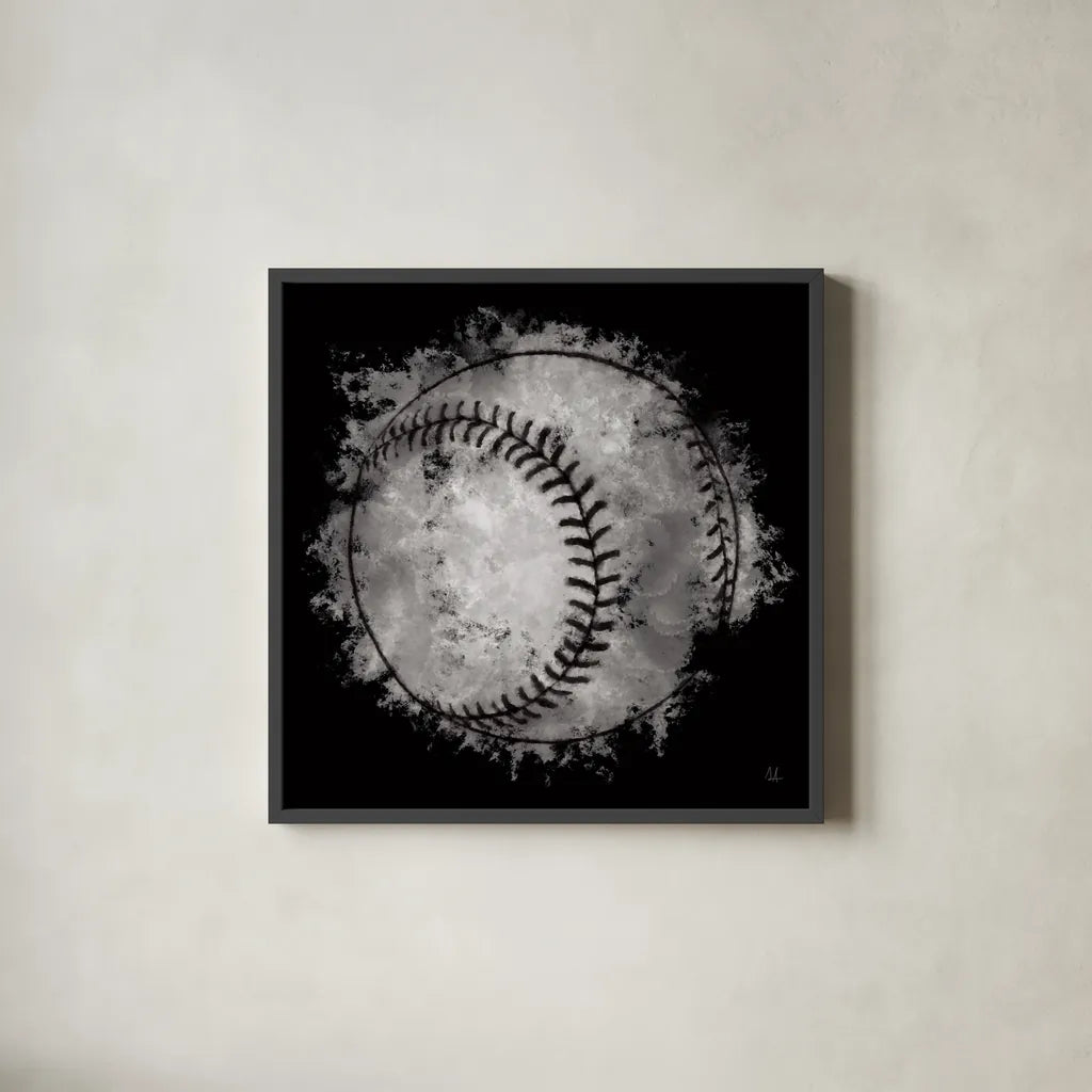 Let the Games Begin I by Sarah Adams. Shown in a sleek black glass frame for a contemporary gallery look. Available as an archival giclee rolled canvas, fine art paper, or poster print. SKU 83763a.