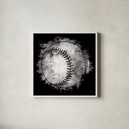 Let the Games Begin I Neutral by Sarah Adams. Shown in a crisp white glass frame for a clean and minimalist style. Available as an archival giclee rolled canvas, fine art paper, or poster print. SKU 90963a.