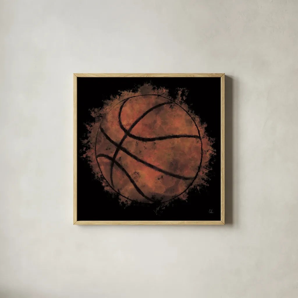 Let the Games Begin II by Sarah Adams. Shown in a natural wood glass frame for a timeless modern aesthetic. Available as an archival giclee rolled canvas, fine art paper, or poster print. SKU 83764a.