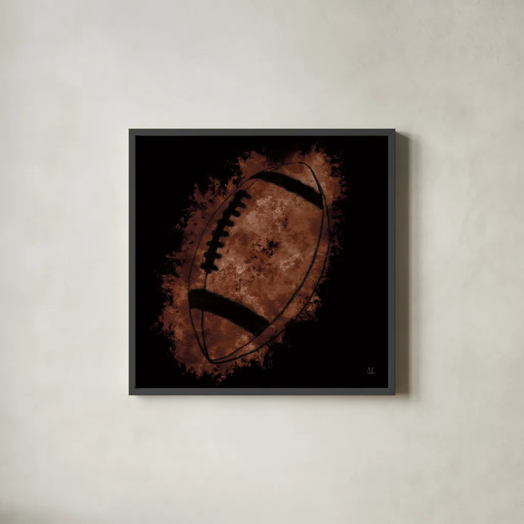 Let the Games Begin III by Sarah Adams. Shown in a sleek black glass frame for a contemporary gallery look. Available as an archival giclee rolled canvas, fine art paper, or poster print. SKU 83765a.