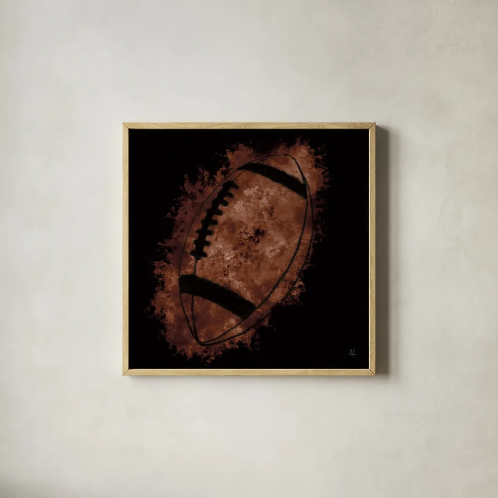 Let the Games Begin III by Sarah Adams. Shown in a natural wood glass frame for a timeless modern aesthetic. Available as an archival giclee rolled canvas, fine art paper, or poster print. SKU 83765a.