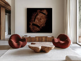 Let the Games Begin III by Sarah Adams. Shown as extra-large giant wall art in a modern living room. Available as an archival giclee rolled canvas, fine art paper, or poster print. SKU 83765a.