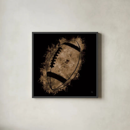 Let the Games Begin III Neutral by Sarah Adams. Shown in a sleek black glass frame for a contemporary gallery look. Available as an archival giclee rolled canvas, fine art paper, or poster print. SKU 90965a.