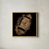 Let the Games Begin III Neutral by Sarah Adams. Shown in a natural wood glass frame for a timeless modern aesthetic. Available as an archival giclee rolled canvas, fine art paper, or poster print. SKU 90965a.
