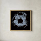 Let the Games Begin IV Neutral by Sarah Adams. Shown in a natural wood glass frame for a timeless modern aesthetic. Available as an archival giclee rolled canvas, fine art paper, or poster print. SKU 90966a.