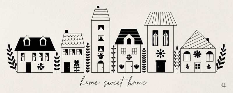 Little Houses II by Sarah Adams