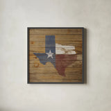 Lone Star by Sarah Adams. Shown in a sleek black glass frame for a contemporary gallery look. Available as an archival giclee rolled canvas, fine art paper, or poster print. SKU 30922a.