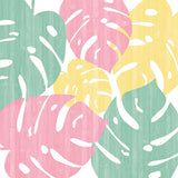 Monstera II Bright on White by Sarah Adams. SKU 33648a. Archival Giclee Fine art print for wall decor.