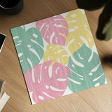 Monstera II Bright on White by Sarah Adams. Shown as a detailed flat fine art print, highlighting archival giclee quality. Available as an archival giclee rolled canvas, fine art paper, or poster print. SKU 33648a.