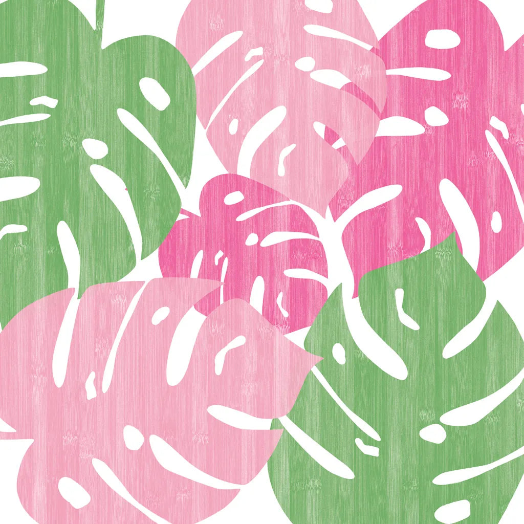 Monstera II Hot Pink by Sarah Adams. SKU 55313a. Archival Giclee Fine art print for wall decor.