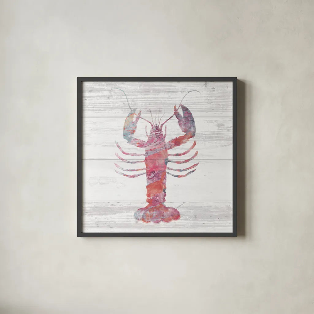 Ocean Life II by Sarah Adams. Shown in a sleek black glass frame for a contemporary gallery look. Available as an archival giclee rolled canvas, fine art paper, or poster print. SKU 35945a.