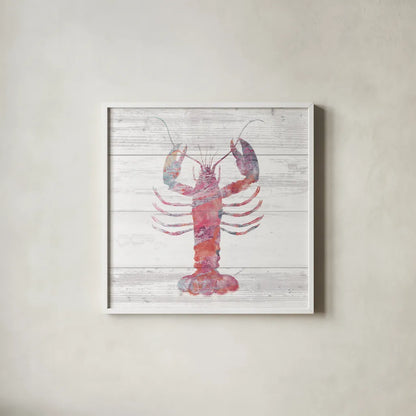 Ocean Life II by Sarah Adams. Shown in a crisp white glass frame for a clean and minimalist style. Available as an archival giclee rolled canvas, fine art paper, or poster print. SKU 35945a.