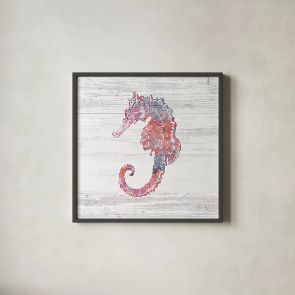 Ocean Life III by Sarah Adams. Shown in a sleek black glass frame for a contemporary gallery look. Available as an archival giclee rolled canvas, fine art paper, or poster print. SKU 35946a.