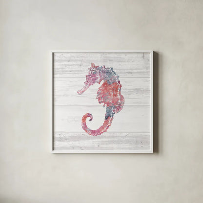 Ocean Life III by Sarah Adams. Shown in a crisp white glass frame for a clean and minimalist style. Available as an archival giclee rolled canvas, fine art paper, or poster print. SKU 35946a.