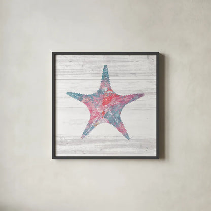 Ocean Life IV by Sarah Adams. Shown in a sleek black glass frame for a contemporary gallery look. Available as an archival giclee rolled canvas, fine art paper, or poster print. SKU 35947a.