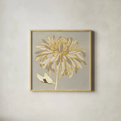 Sarahs Garden Gatsby III by Sarah Adams. Shown in a natural wood glass frame for a timeless modern aesthetic. Available as an archival giclee rolled canvas, fine art paper, or poster print. SKU 31929a.