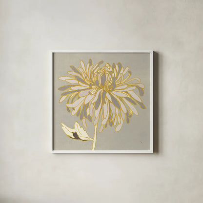 Sarahs Garden Gatsby III by Sarah Adams. Shown in a crisp white glass frame for a clean and minimalist style. Available as an archival giclee rolled canvas, fine art paper, or poster print. SKU 31929a.