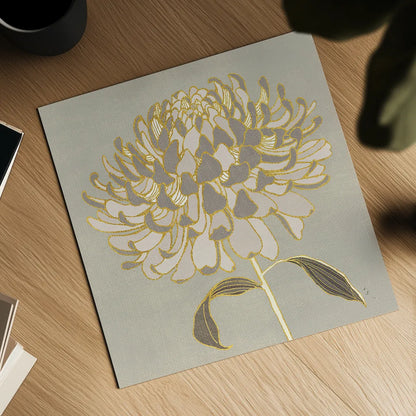 Sarahs Garden Gatsby IV by Sarah Adams. Shown as a detailed flat fine art print, highlighting archival giclee quality. Available as an archival giclee rolled canvas, fine art paper, or poster print. SKU 31930a.