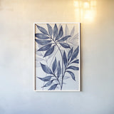Soft Leaves II by Sarah Adams. shown as a paper print in a white frame. Available as a archival giclee rolled canvas, fine art paper, or poster print. SKU 89905h.