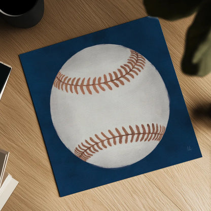 Sports Classics I by Sarah Adams. Shown as a detailed flat fine art print, highlighting archival giclee quality. Available as an archival giclee rolled canvas, fine art paper, or poster print. SKU 95805a.