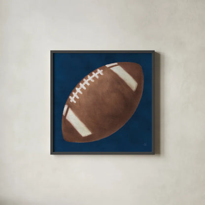 Sports Classics III by Sarah Adams. Shown in a sleek black glass frame for a contemporary gallery look. Available as an archival giclee rolled canvas, fine art paper, or poster print. SKU 95807a.
