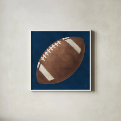 Sports Classics III by Sarah Adams. Shown in a crisp white glass frame for a clean and minimalist style. Available as an archival giclee rolled canvas, fine art paper, or poster print. SKU 95807a.