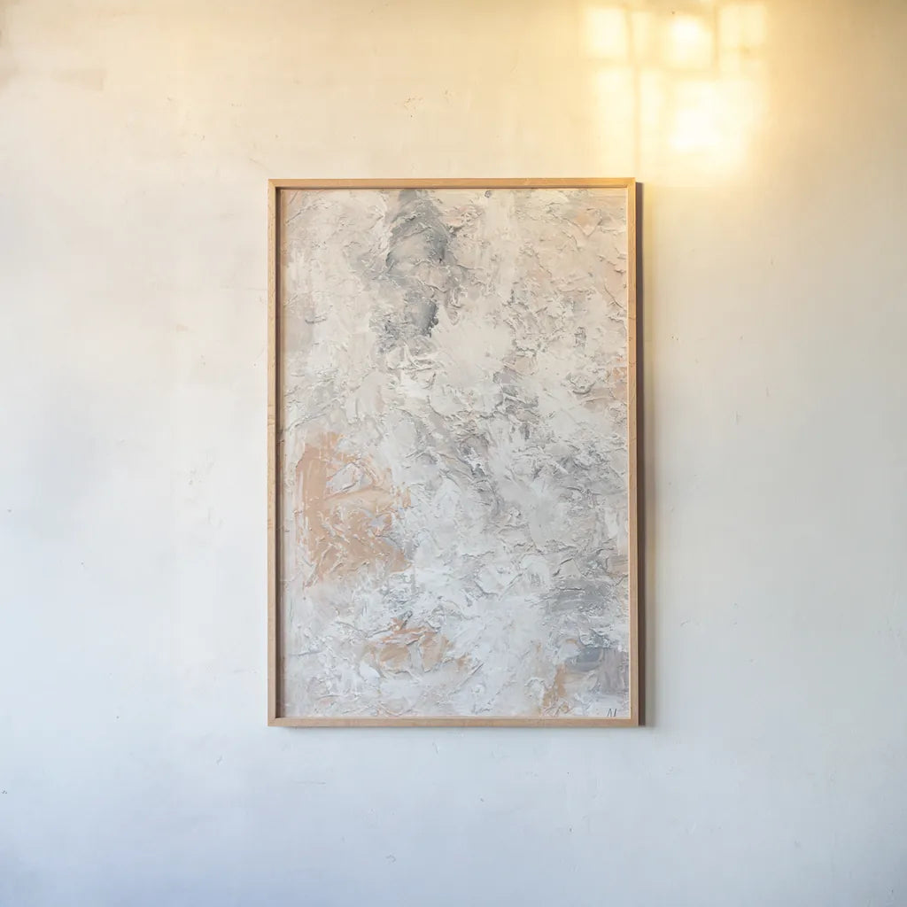 Springtime I by Sarah Adams. shown as a paper print in a natural frame. Available as a archival giclee rolled canvas, fine art paper, or poster print. SKU 89853h.