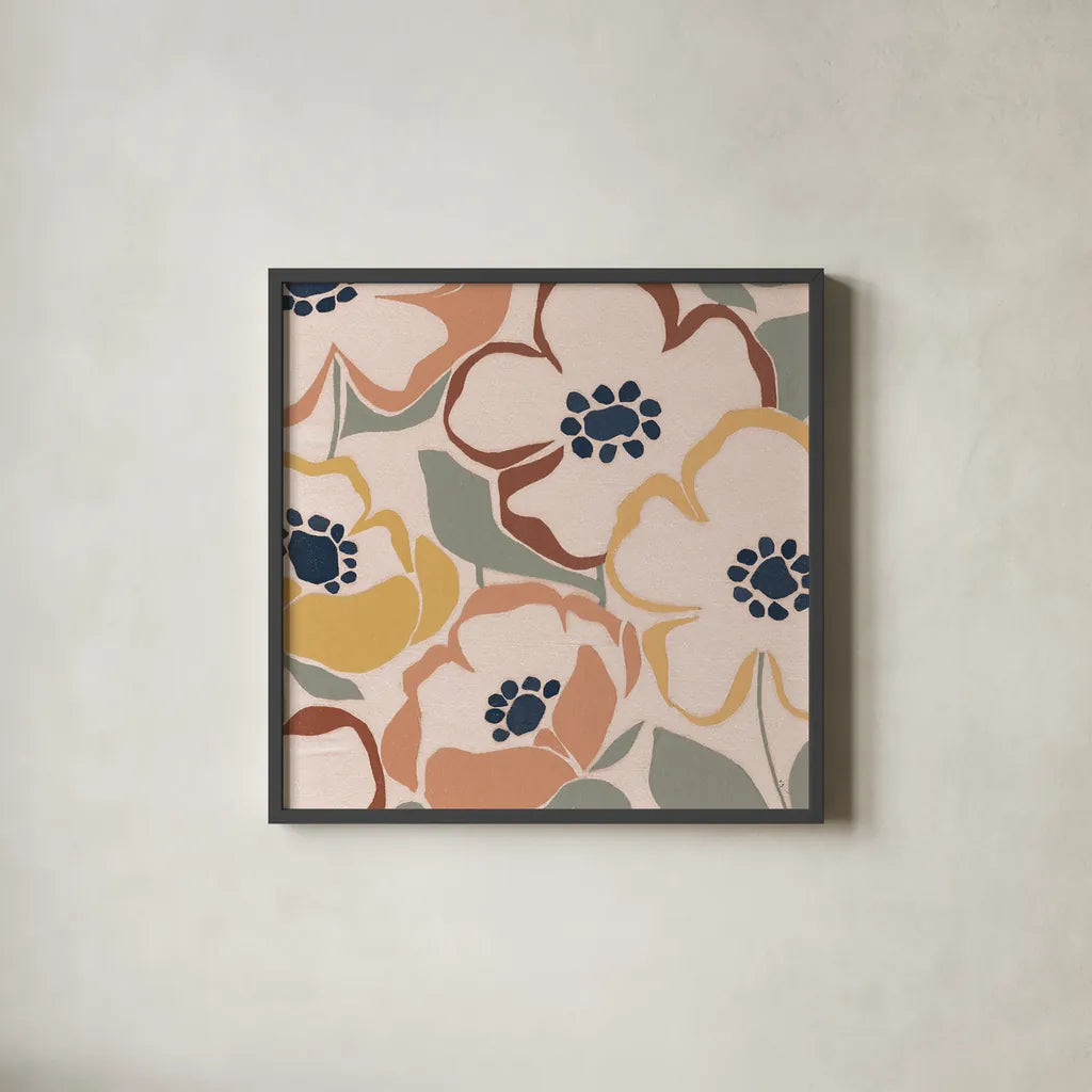 Terra Madly II by Sarah Adams. Shown in a sleek black glass frame for a contemporary gallery look. Available as an archival giclee rolled canvas, fine art paper, or poster print. SKU 57192a.