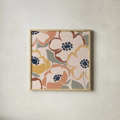 Terra Madly II by Sarah Adams. Shown in a natural wood glass frame for a timeless modern aesthetic. Available as an archival giclee rolled canvas, fine art paper, or poster print. SKU 57192a.