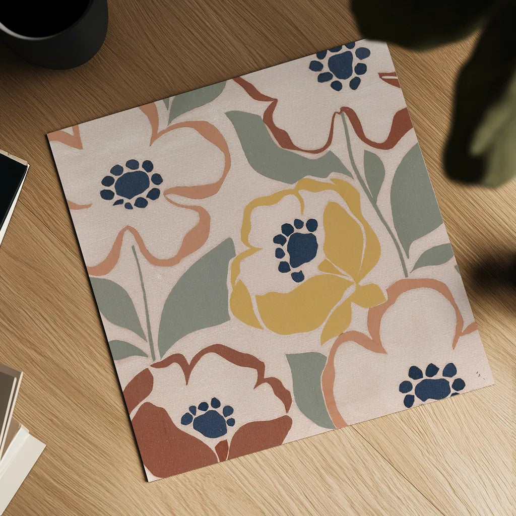 Terra Madly III by Sarah Adams. Shown as a detailed flat fine art print, highlighting archival giclee quality. Available as an archival giclee rolled canvas, fine art paper, or poster print. SKU 57193a.