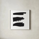 Threes Company I by Sarah Adams. Shown in a crisp white glass frame for a clean and minimalist style. Available as an archival giclee rolled canvas, fine art paper, or poster print. SKU 32240a.
