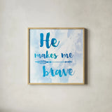 Words of Faith III by Sarah Adams. Shown in a natural wood glass frame for a timeless modern aesthetic. Available as an archival giclee rolled canvas, fine art paper, or poster print. SKU 32643a.