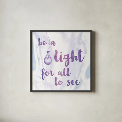 Words of Faith IV by Sarah Adams. Shown in a sleek black glass frame for a contemporary gallery look. Available as an archival giclee rolled canvas, fine art paper, or poster print. SKU 32644a.