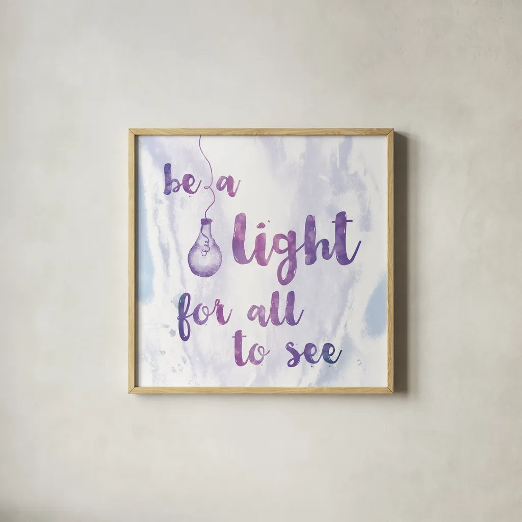 Words of Faith IV by Sarah Adams. Shown in a natural wood glass frame for a timeless modern aesthetic. Available as an archival giclee rolled canvas, fine art paper, or poster print. SKU 32644a.