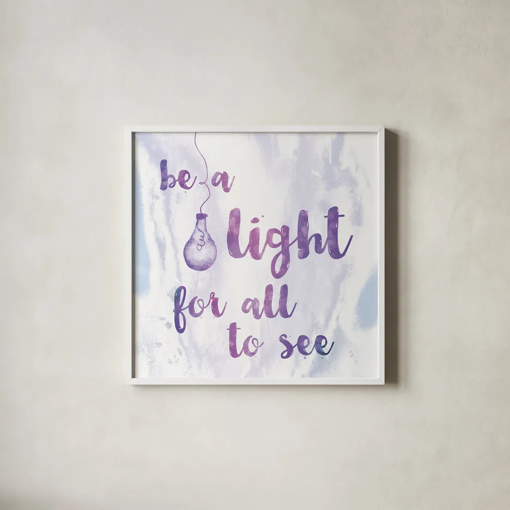 Words of Faith IV by Sarah Adams. Shown in a crisp white glass frame for a clean and minimalist style. Available as an archival giclee rolled canvas, fine art paper, or poster print. SKU 32644a.