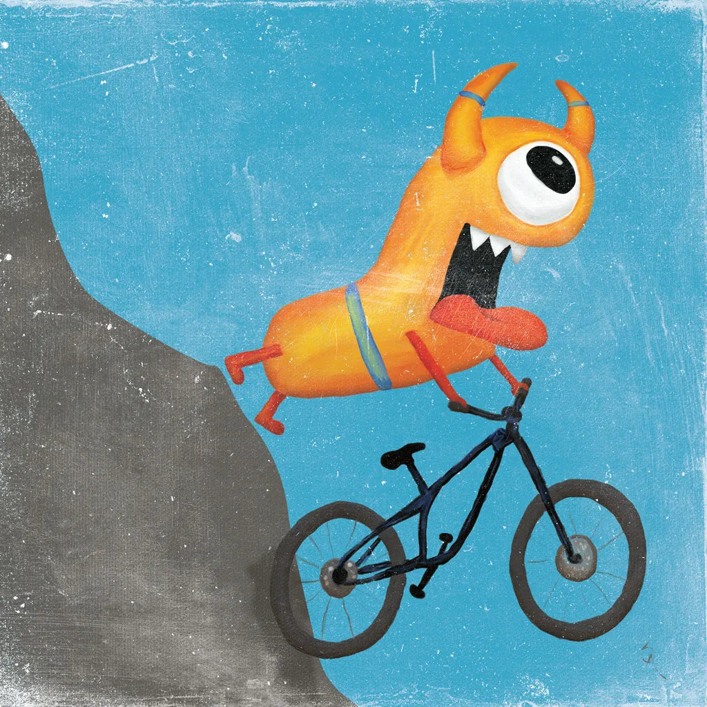 Xtreme Monsters I by Sarah Adams. SKU 31227a. Archival Giclee Fine art print for wall decor.