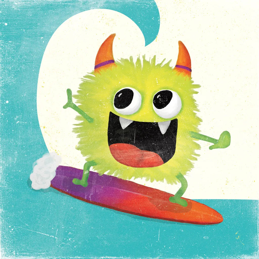 Xtreme Monsters III by Sarah Adams. SKU 31229a. Archival Giclee Fine art print for wall decor.