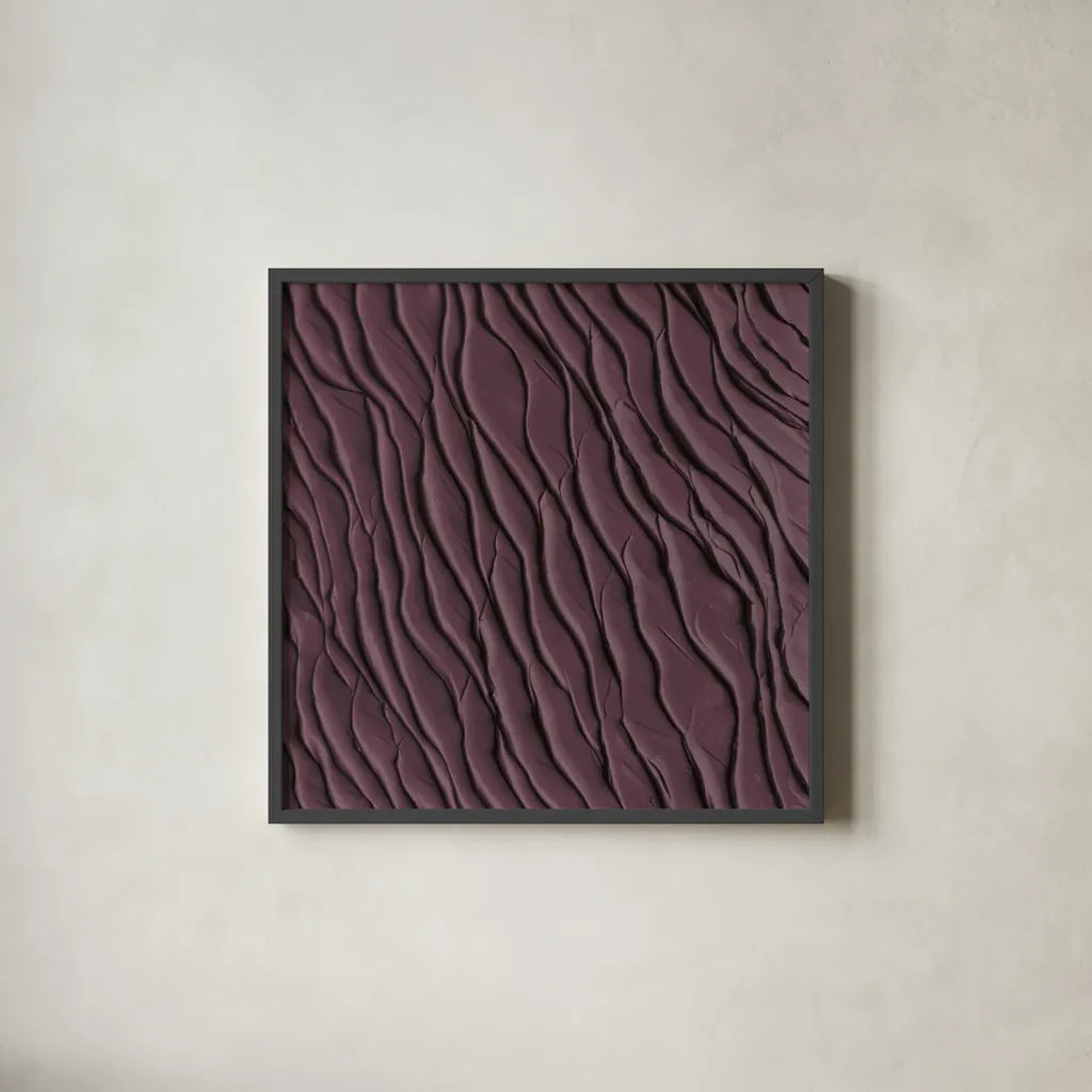 Zen Beach Dark by Sarah Adams. Shown in a sleek black glass frame for a contemporary gallery look. Available as an archival giclee rolled canvas, fine art paper, or poster print. SKU 95020a.