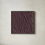 Zen Beach Dark by Sarah Adams. Shown in a sleek black glass frame for a contemporary gallery look. Available as an archival giclee rolled canvas, fine art paper, or poster print. SKU 95020a.