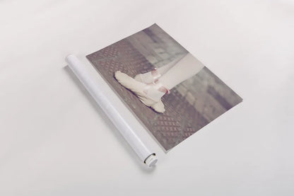 Ballet Shoes by Sharon Vardy. shown as a rolled paper print. Available as archival giclee rolled canvas, fine art paper, or poster print. SKU 93117i.