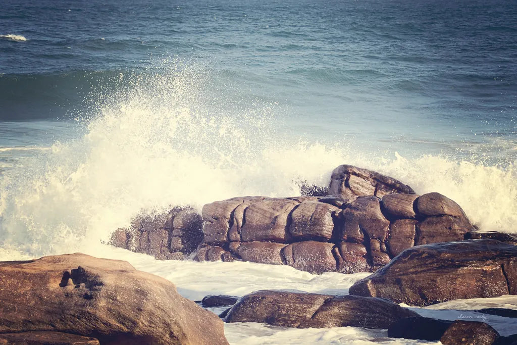 Crashing Waves by Sharon Vardy. SKU 93119i. Archival Giclee Fine art print for wall decor.