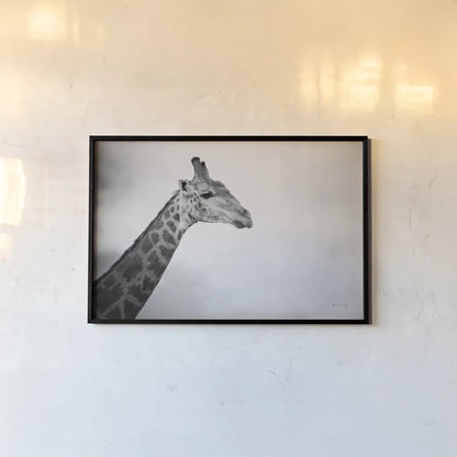 Head in the Clouds BW by Sharon Vardy. shown as a paper print in a black flame. Available as a archival giclee rolled canvas, fine art paper, or poster print. SKU 92663i.