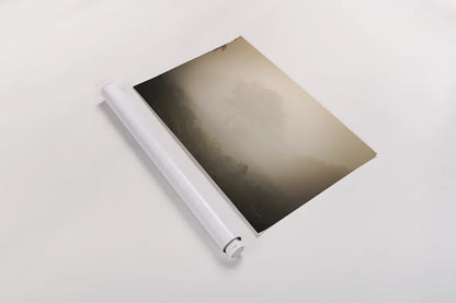 Misty Lions by Sharon Vardy. shown as a rolled paper print. Available as archival giclee rolled canvas, fine art paper, or poster print. SKU 92670i.