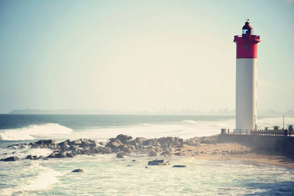 Umhlanga Lighthouse by Sharon Vardy. SKU 93121i. Archival Giclee Fine art print for wall decor.