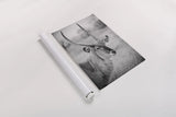 Waterbuck Portrait BW by Sharon Vardy. shown as a rolled paper print. Available as archival giclee rolled canvas, fine art paper, or poster print. SKU 92220h.