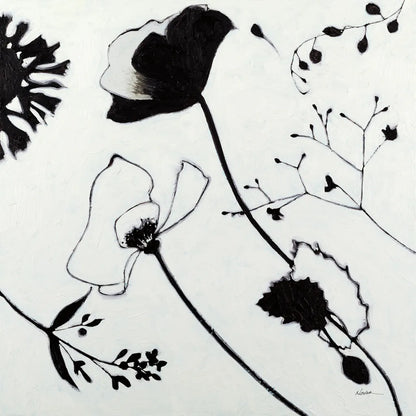 Abstract Garden I by Shirley Novak. SKU 89177a. Archival Giclee Fine art print for wall decor.