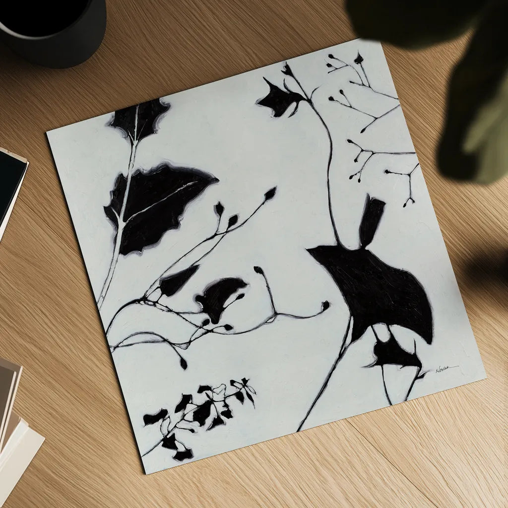 Abstract Garden II by Shirley Novak. Shown as a detailed flat fine art print, highlighting archival giclee quality. Available as an archival giclee rolled canvas, fine art paper, or poster print. SKU 89178a.